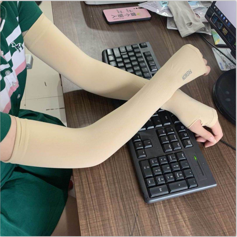 sun uv protection arm sleeves thumb hole cooling wholesale