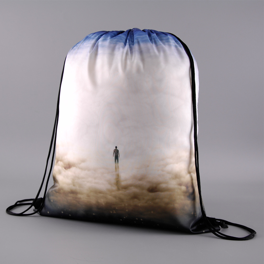 custom drawstring cinch bag cinch sack backpack no minimum promotional personalized photo