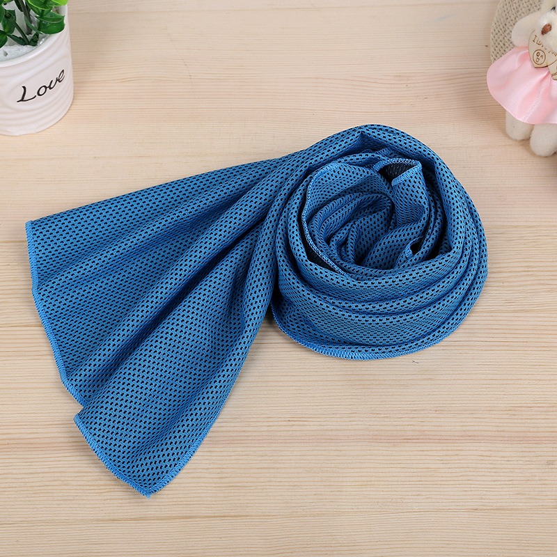 blue instant sports cooling towel cold down ice wholesale