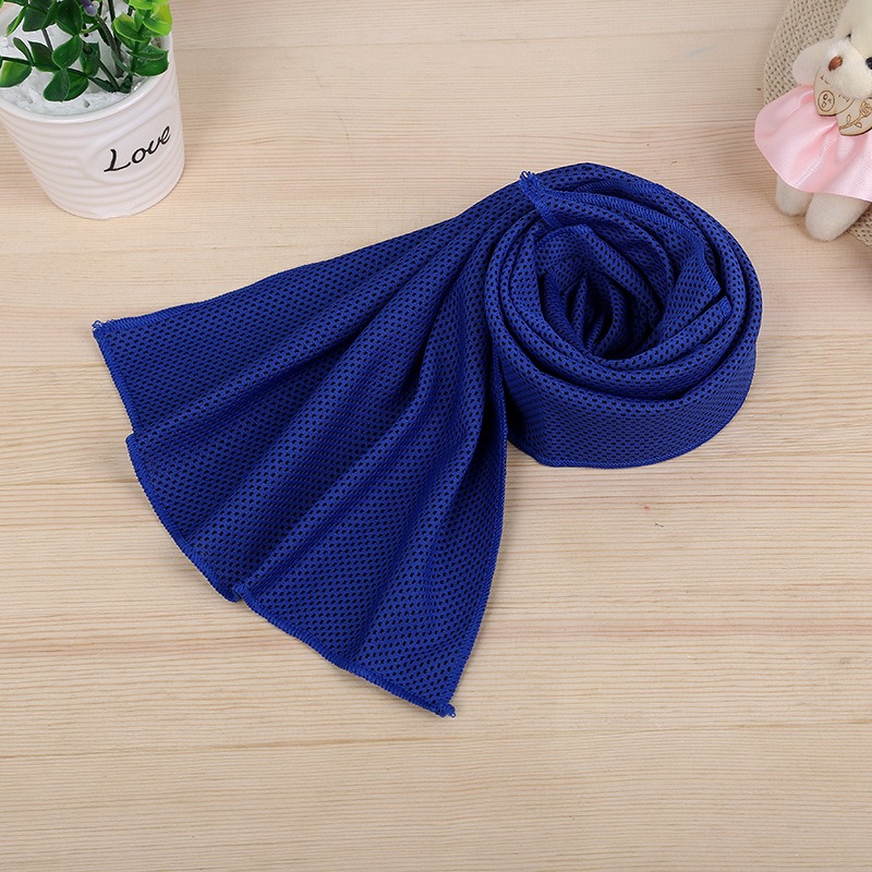 dark blue instant sports cooling towel cold down ice wholesale