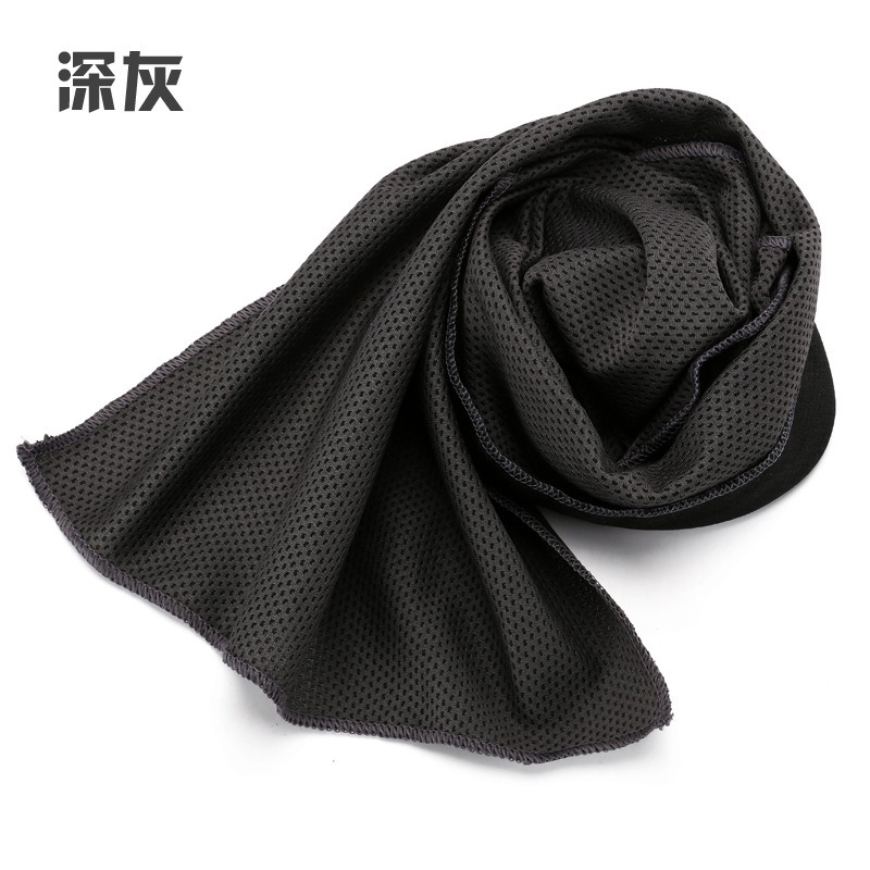 dark gray neck cooling towel sports chilly pad for sale