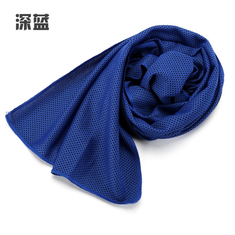 dark blue neck cooling towel sports chilly pad for sale