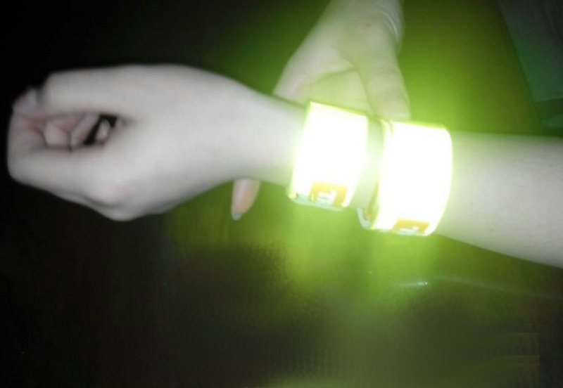 night safety reflective snap bracelet