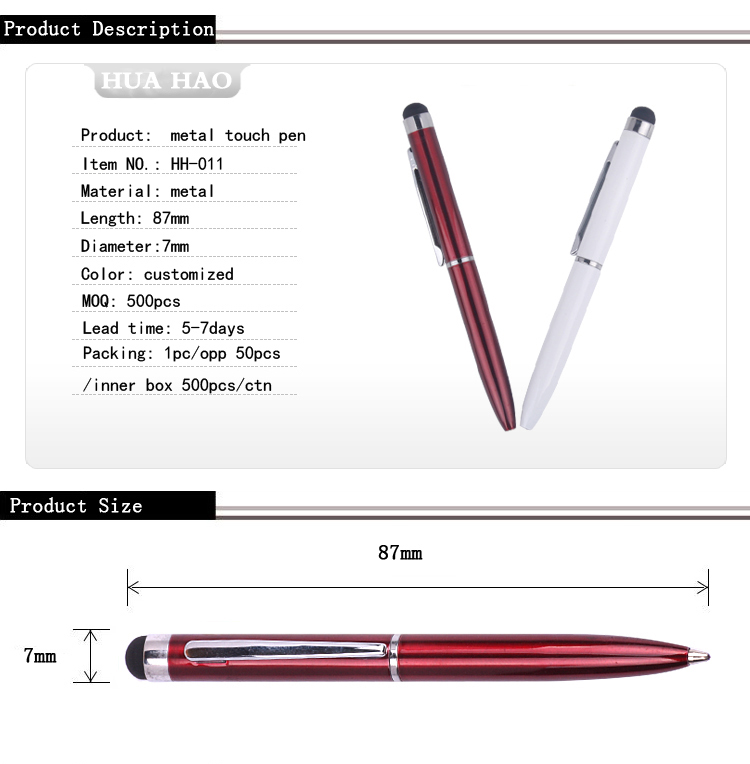 Stylus metal ballpoint pen