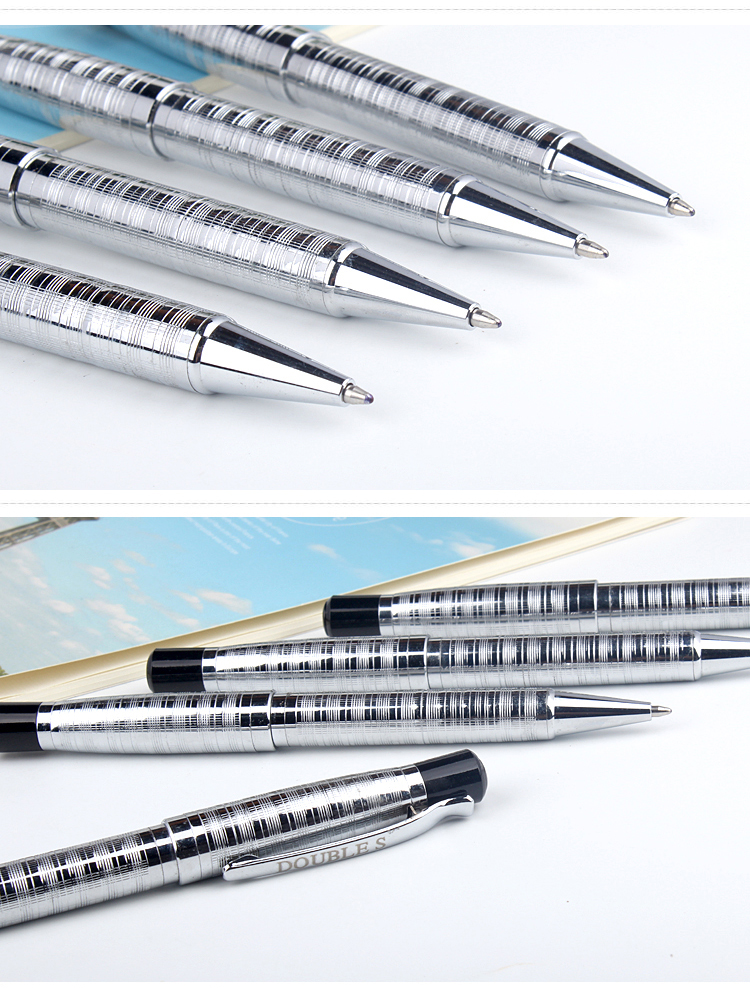 Metal Ballpoint Pen, Horizontal Stripes