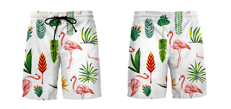 custom men's beach short hawaii pant full color all-over printing design your own swim trunks online
