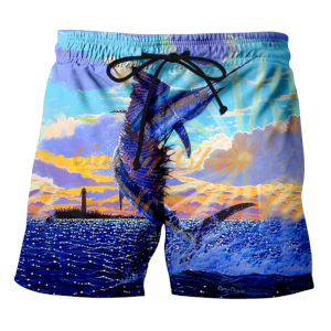 custom all-over printed summer men's beach board shorts swim trunks no minimum