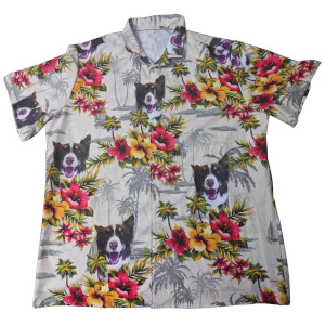custom all-over printed men's Cuban collar shirts no minimum button short sleeve