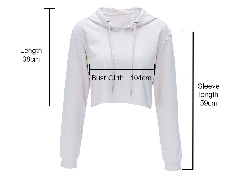 custom crop hoodie top women personalized all-over printing no minimum design your own pullover