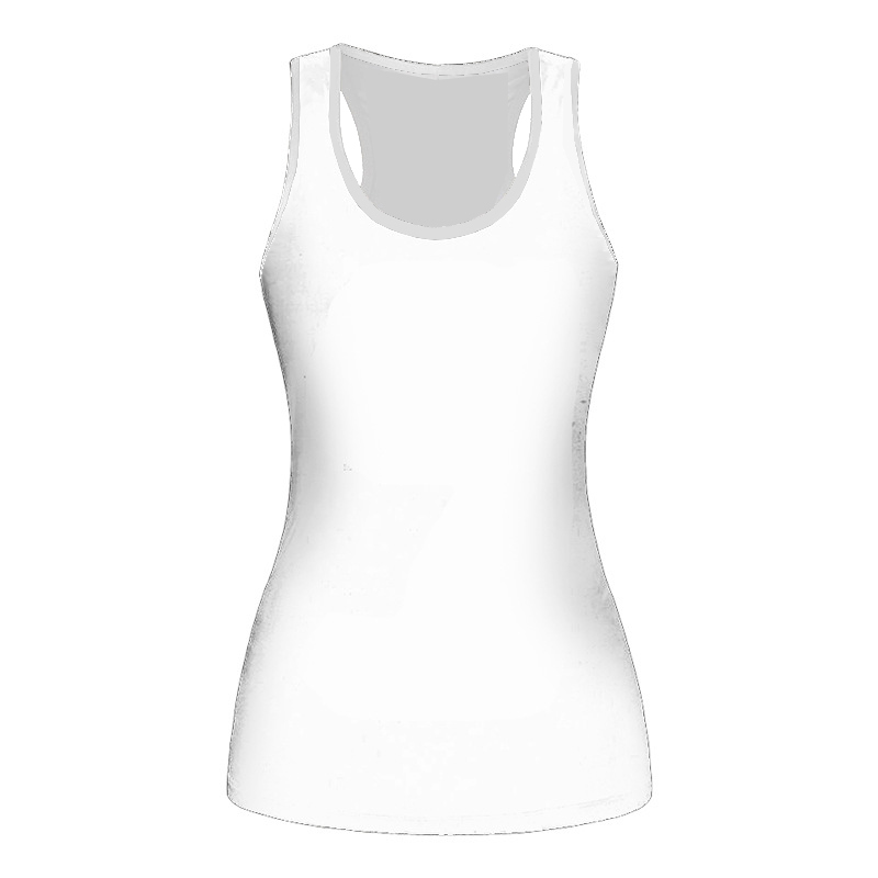 custom workout tank top all-over printing no minimum design your own personalized women white uniform