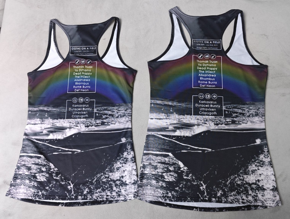custom workout tank top all-over printing no minimum design your own personalized women Skeleton 