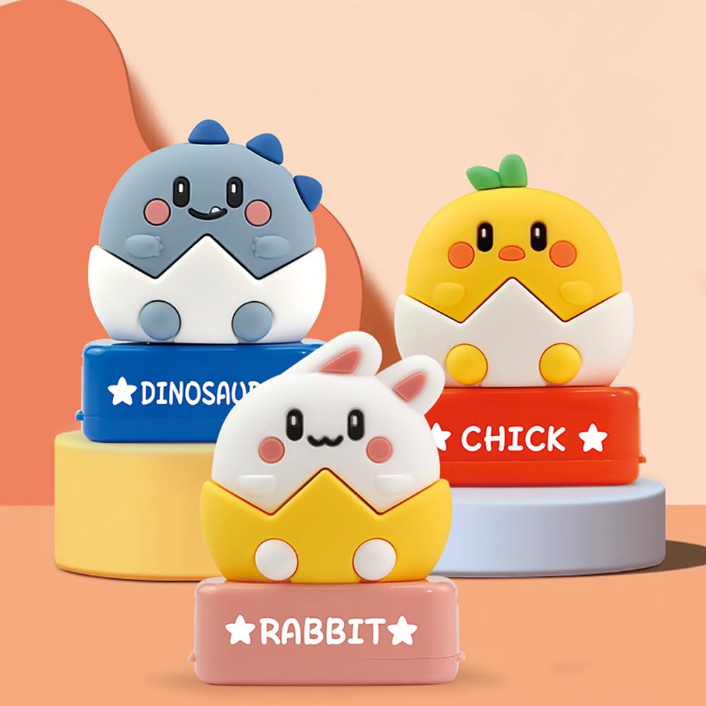 custom cute animal clothing name stamp