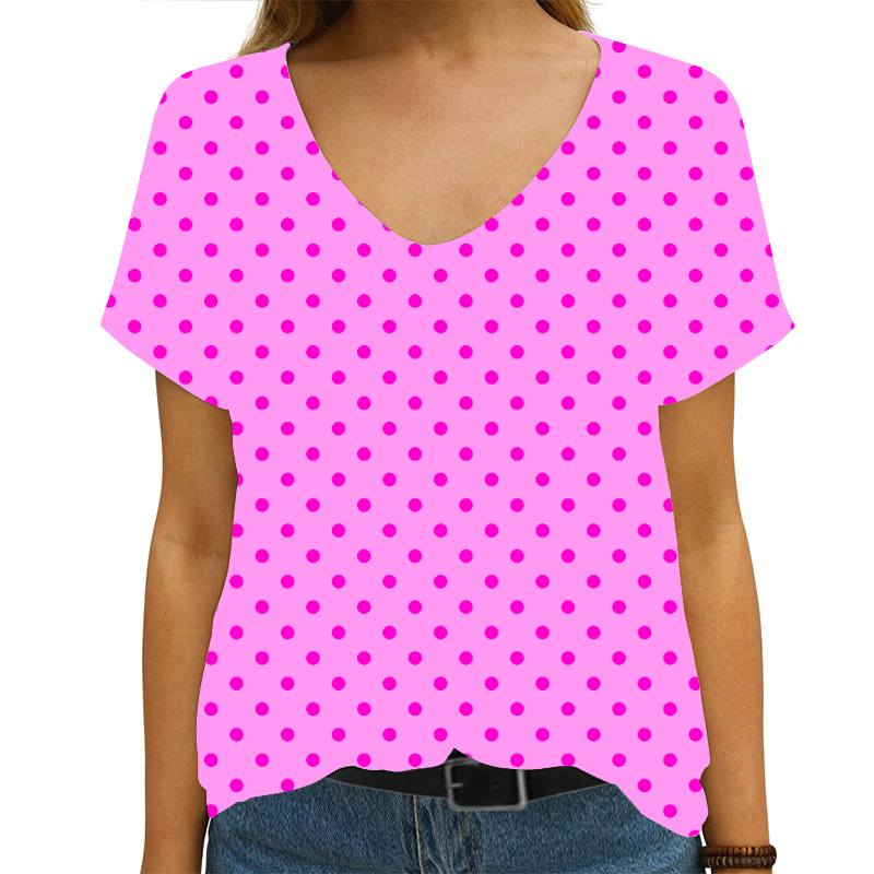 hot pink polka dot pattern image free dress shirt skirt top women girl