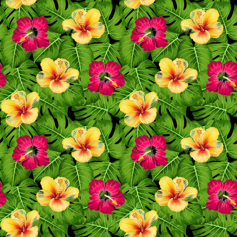 repeat logo image maker seamless pattern generator hawaiian flower