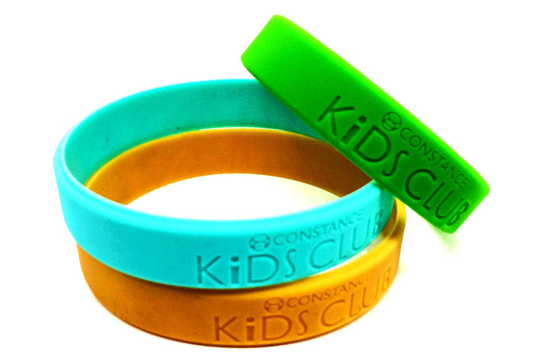 silicone bracelets with debossed logo