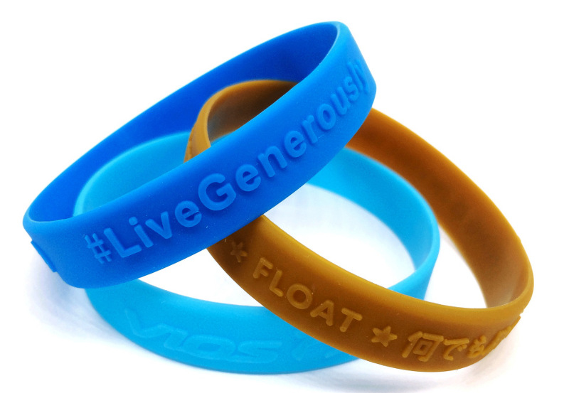 personalized embossed silicone wristbands