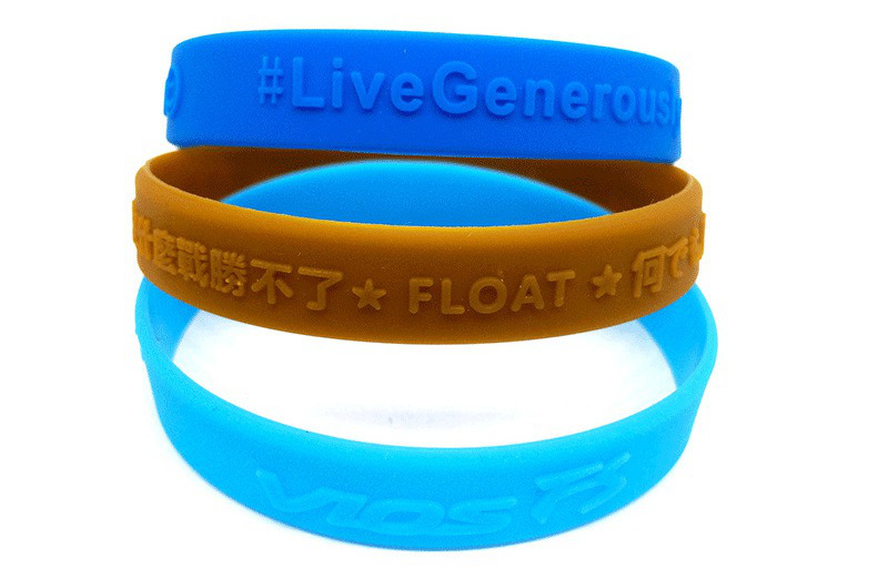 personalized embossed rubber wristbands