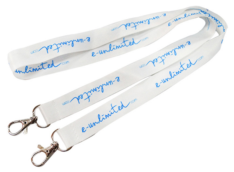 personalized open ended lanyard, two lobster hooks