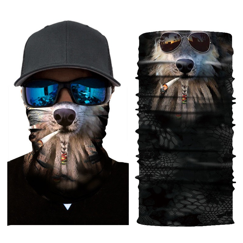 funny animal neck gaiter wholesale sun UV protection cycling cover face mask