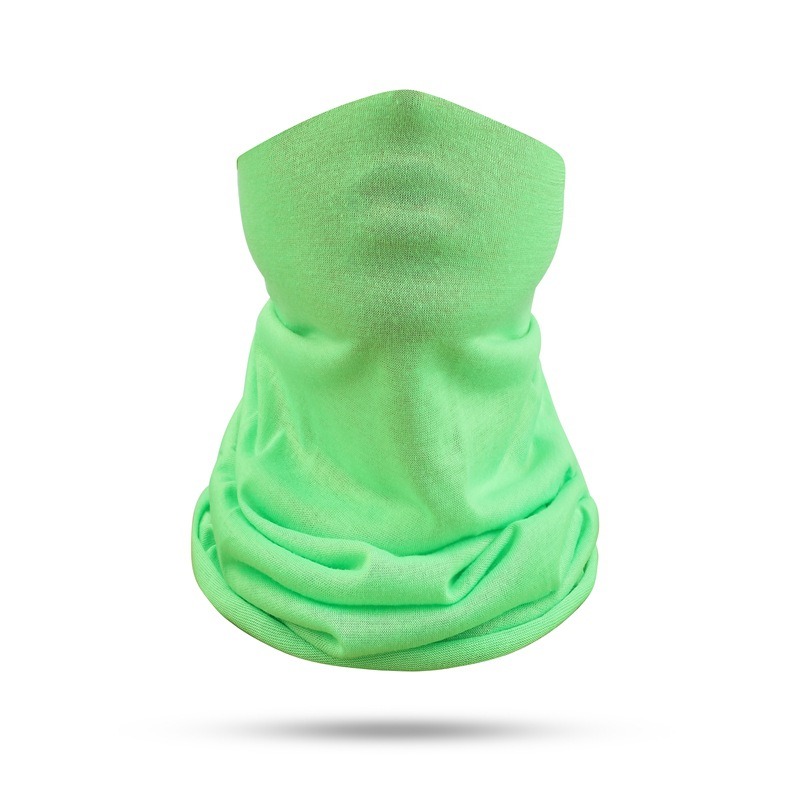 light green blank neck gaiter for sale UV protection head wrap scarf