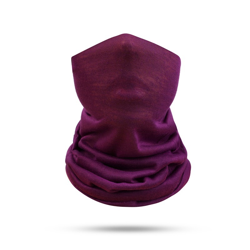 purple blank neck gaiter for sale UV protection head wrap scarf