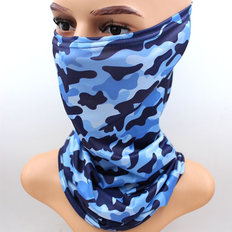 Camouflage neck gaiter sun UV protection face mask