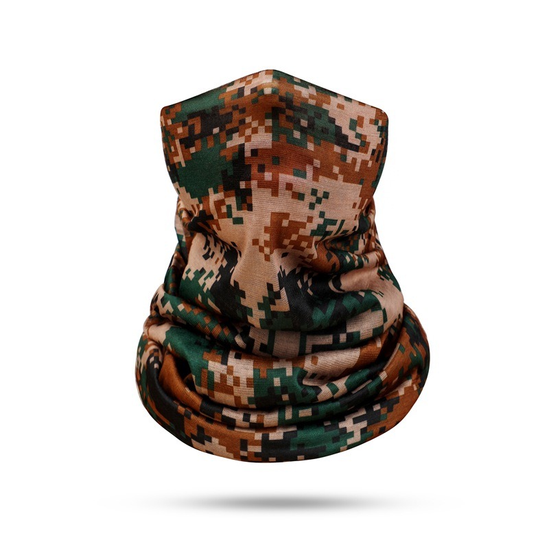 forest digital camouflage neck gaiter as face mask