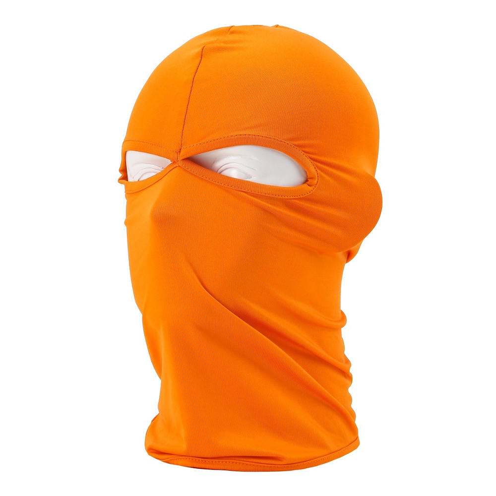 orange summer anti-UV cycling balaclava, motorcycle full face mask wholesale