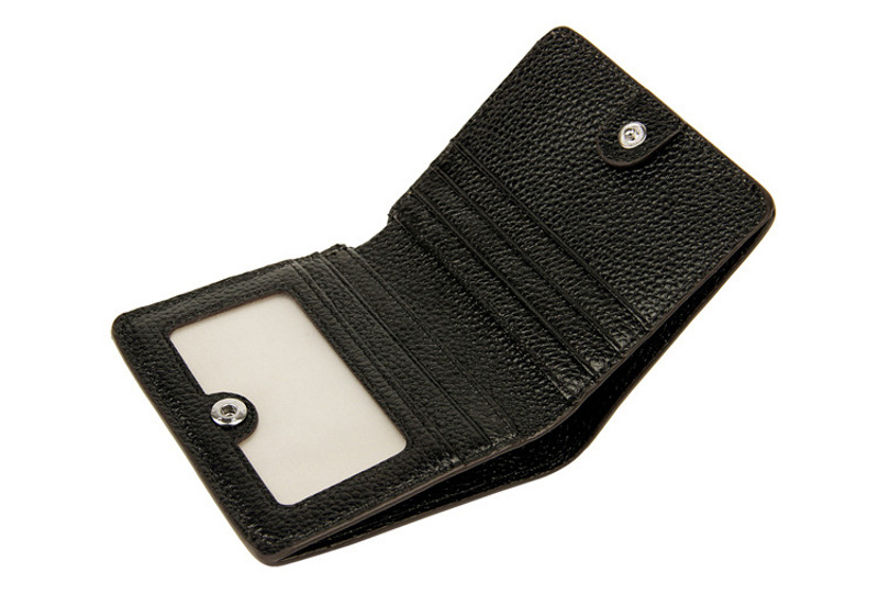 black small genuine leather wallet lady women rfid wholesale