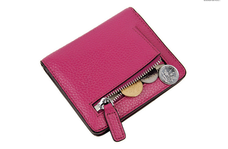 purple small genuine leather wallet lady women rfid wholesale