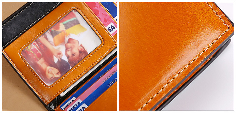 lady women genuine leather clutch wallet rfid blocking wholesale
