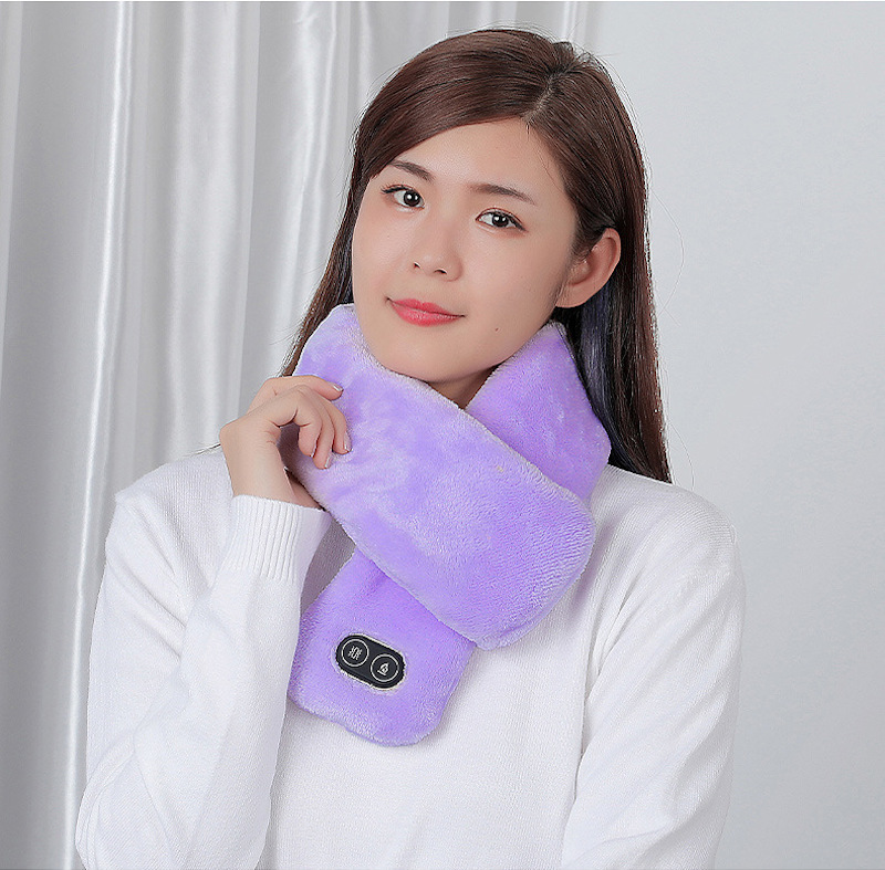 heated vibration massage scarf care neck warmer