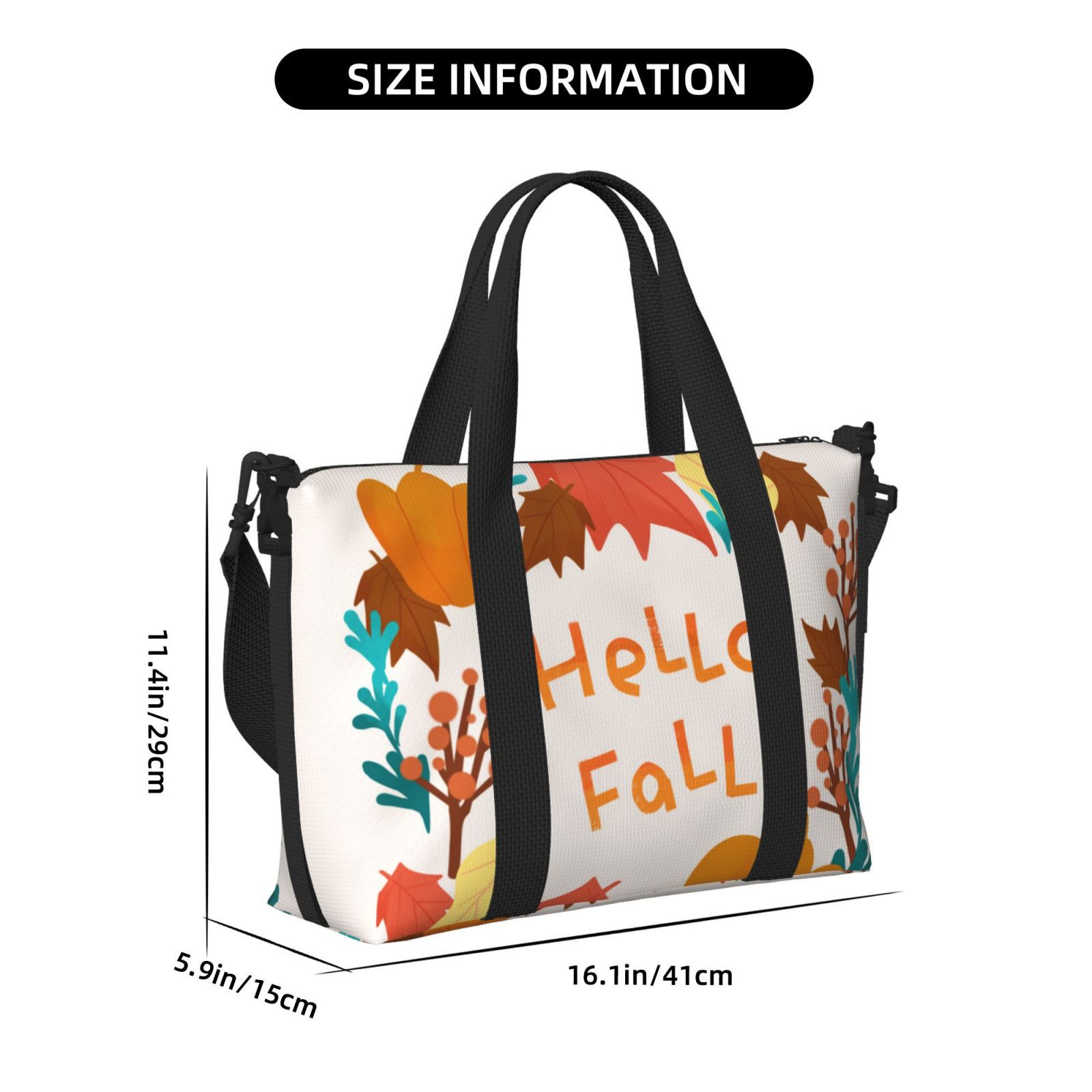 Custom Printed Crossbody Shoulder Travel Bag