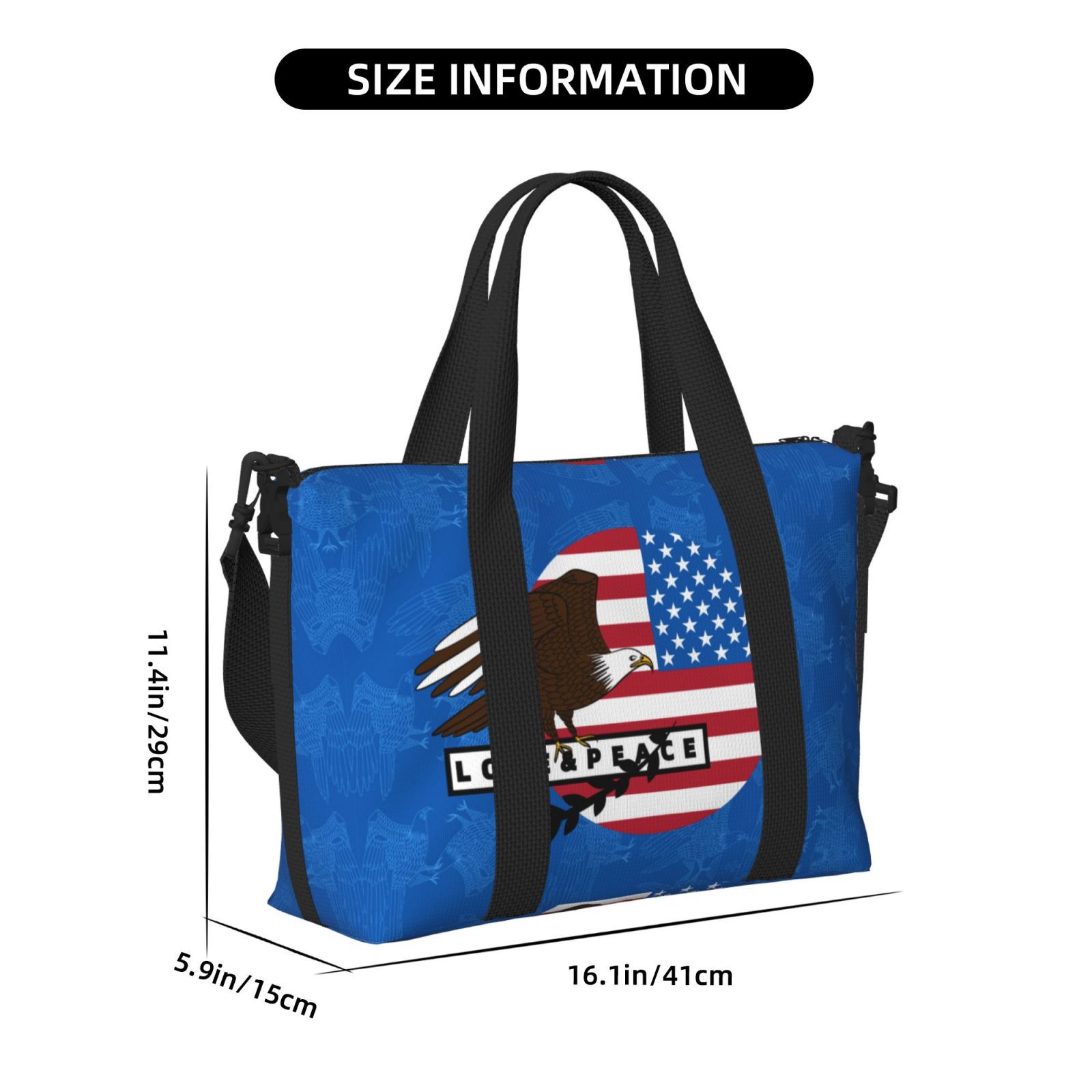 custom tote bag no minimum personalized all over photo printed branded shoulder travel bag crossbody handbag duffle