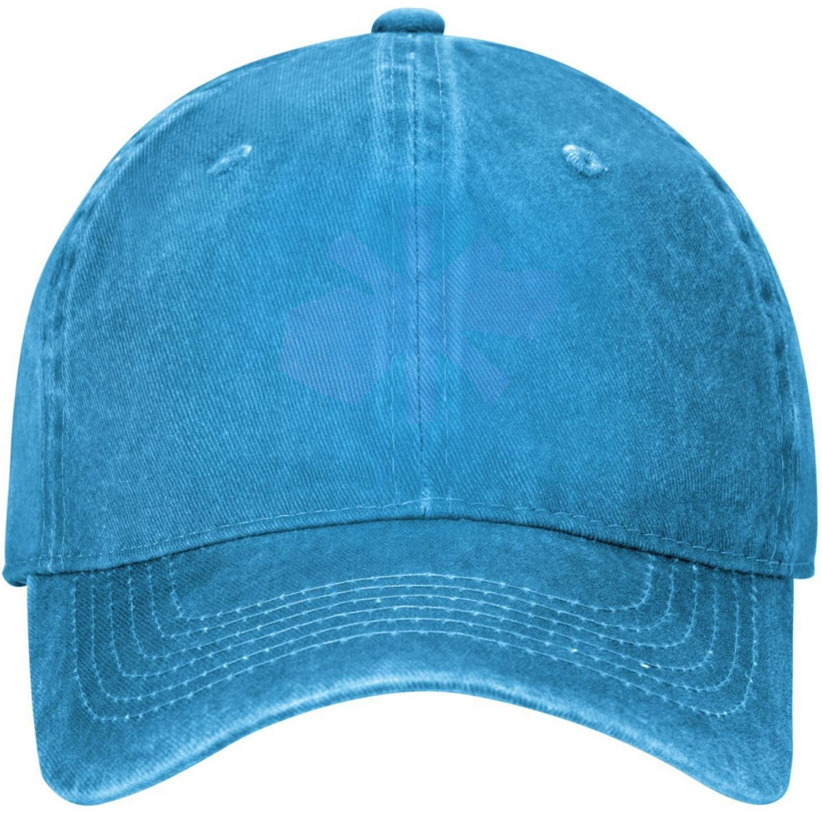 custom sky blue washed denim baseball cap custom sky blue washed denim baseball cap