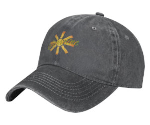 custom printed washed denim cap