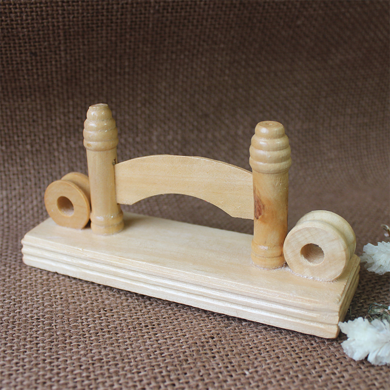 Original wood color folding fan stand