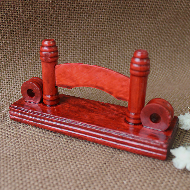 Imitation red wood folding fan stand