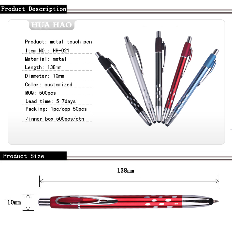 Stylus metal ballpoint pen