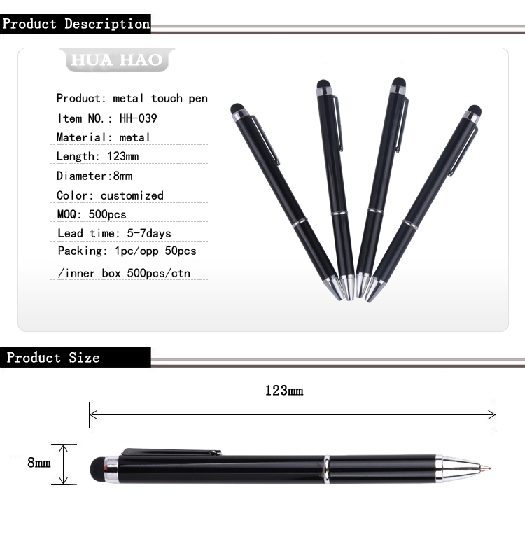 Stylus metal ballpoint pen