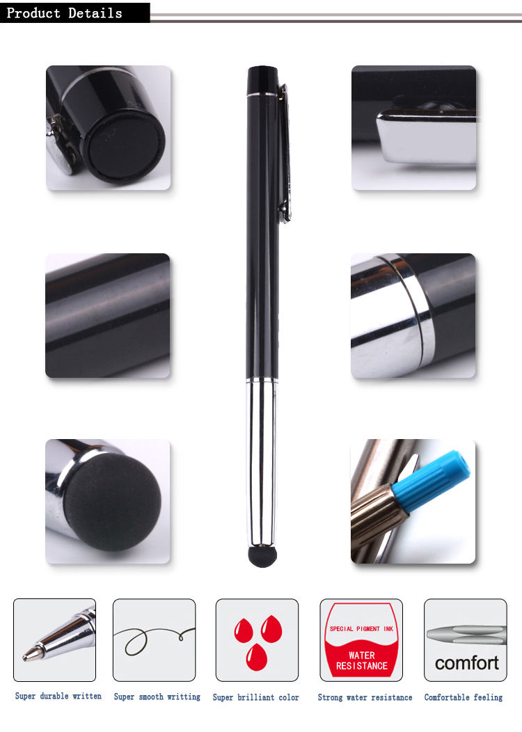 Stylus metal ballpoint pen