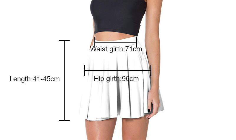 Custom Pleated Mini Skater Skirt Print On Demand Women Girl Lady
