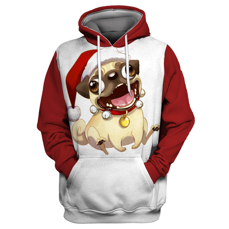 Custom Pullover Hoodie All-Over Print No Minimum Logo Picture