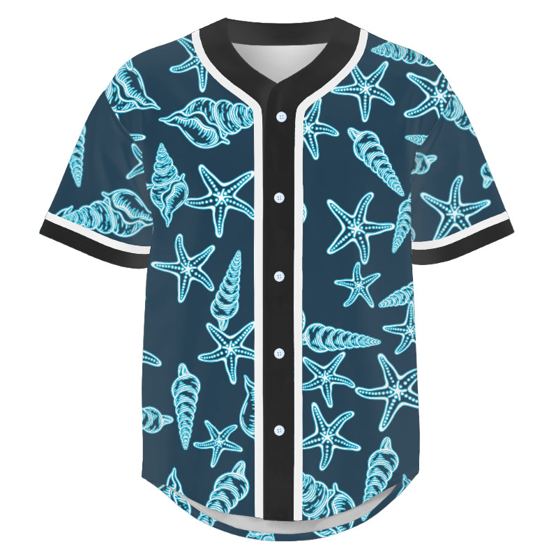 Custom Print Mens Baseball Jersey Button Down Shirts Custom -  Denmark