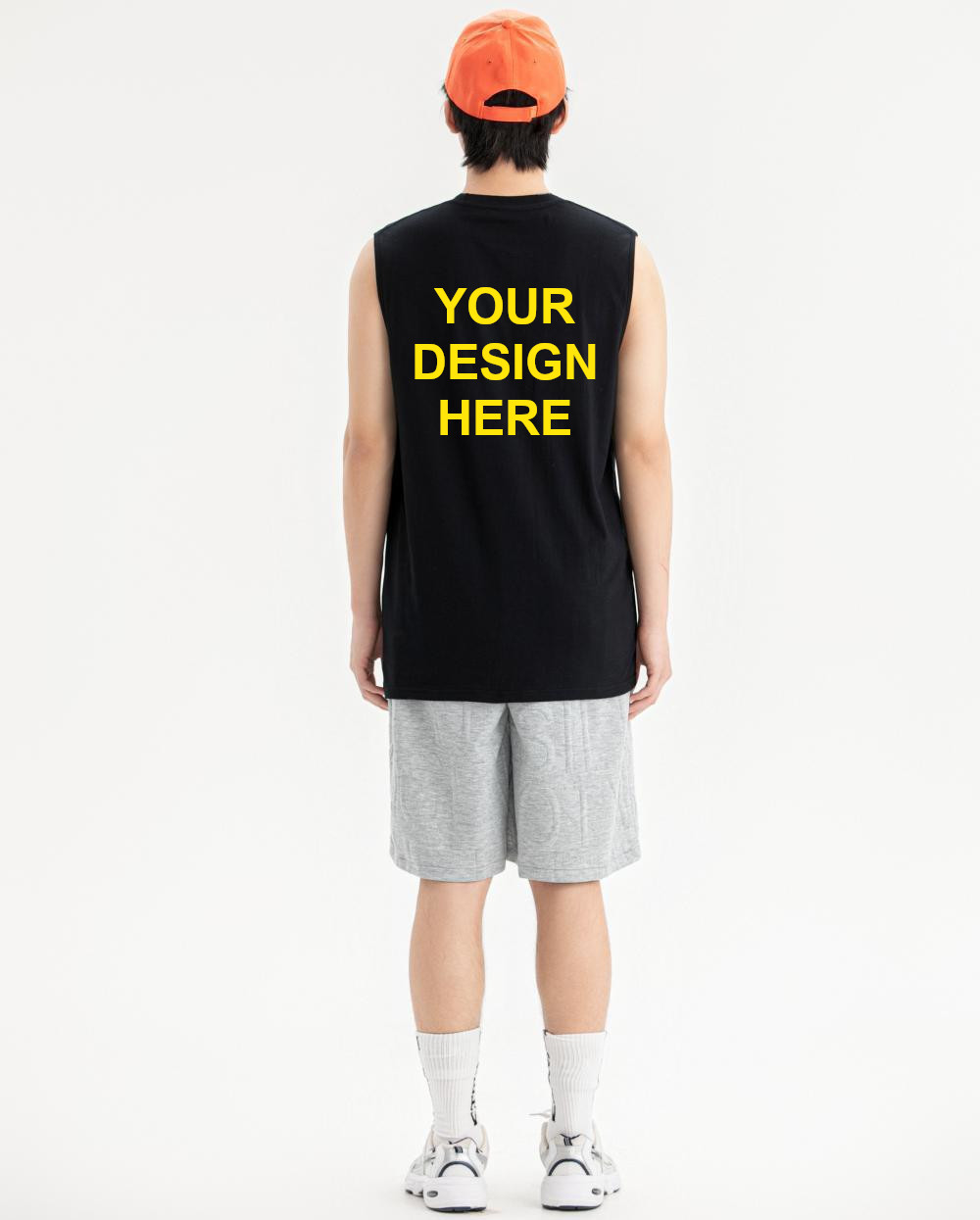 pure 100% combed cotton custom printed sleeveless t-shirt no minimum design your own personalized women's men's tank top