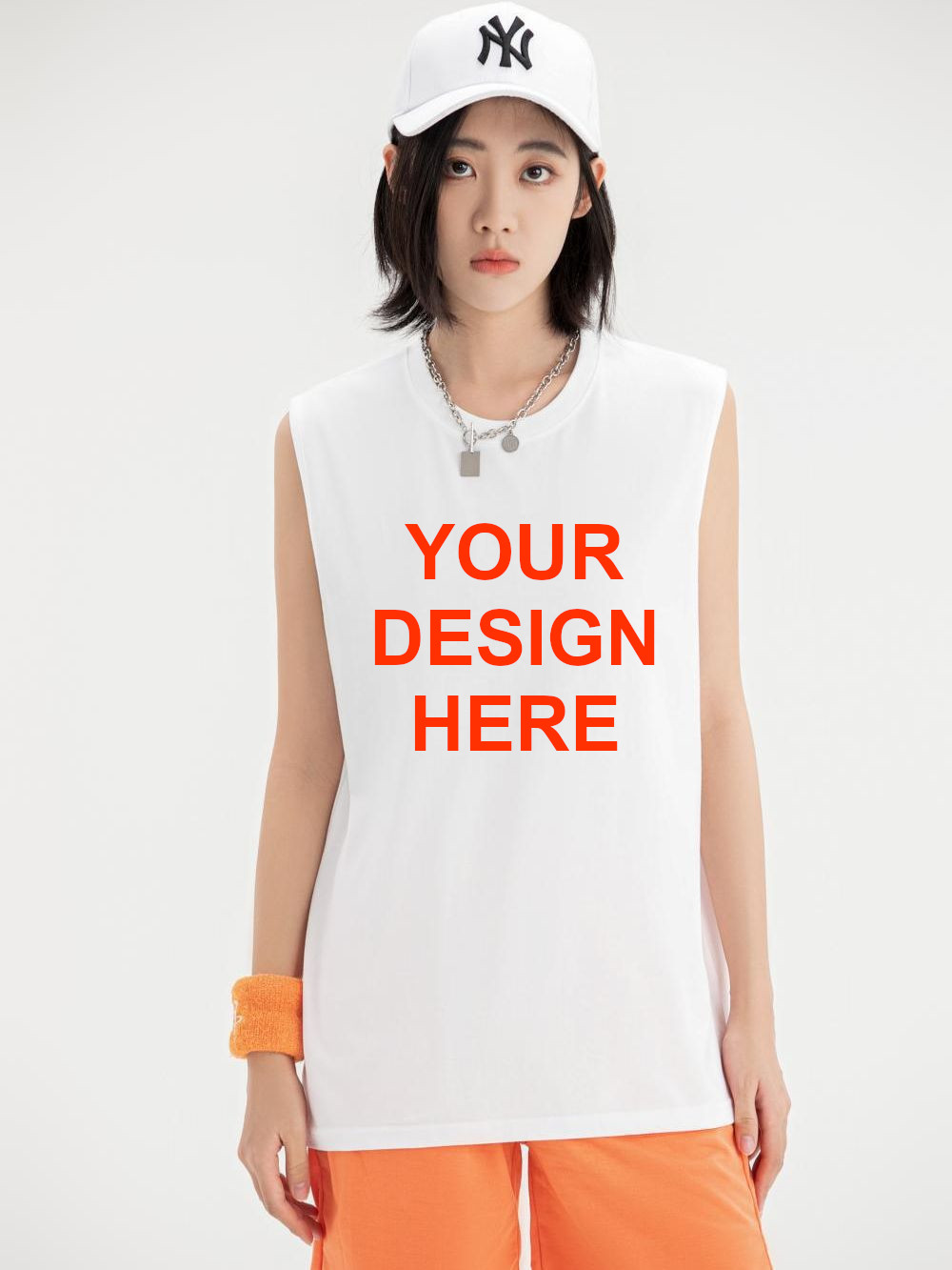 pure 100% combed cotton custom printed kids sleeveless t-shirt no minimum design your own personalized boys girls tank top