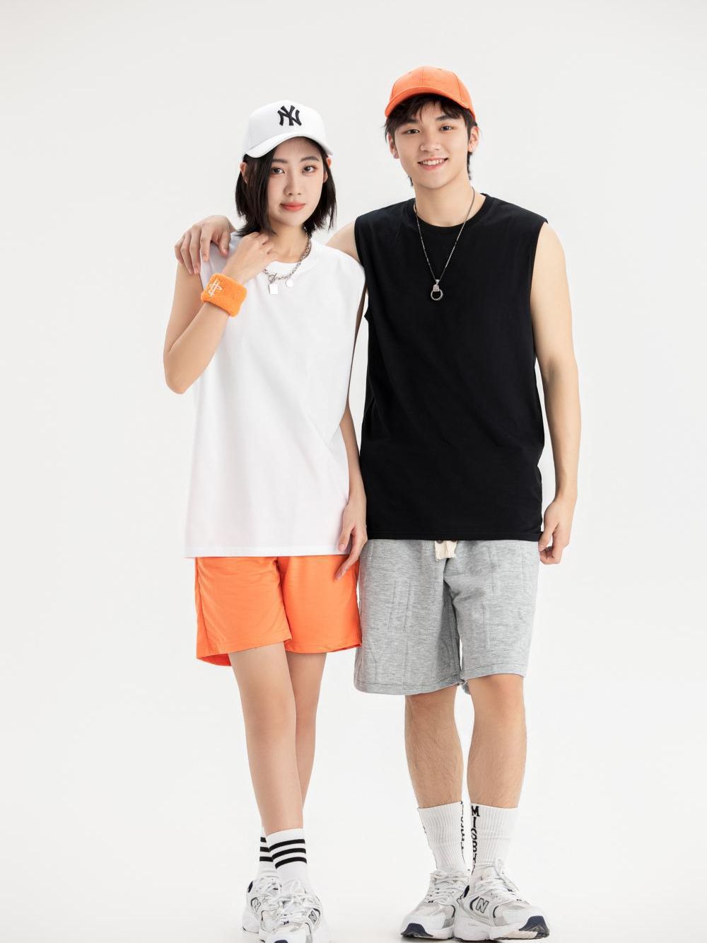 pure 100% combed cotton custom printed kids sleeveless t-shirt no minimum design your own personalized boys girls tank top