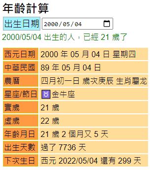 Age Calculator : calculate age from date of birth, how old are you