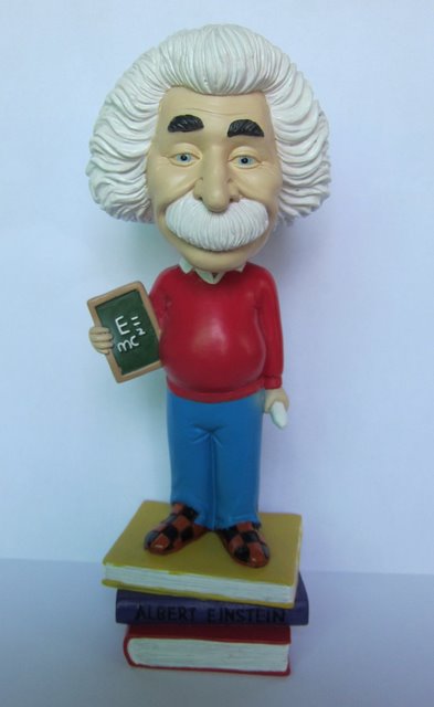 Albert Einstein Bobblehead Computer Sitter 