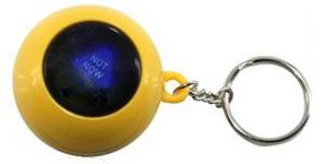mini magic 8 ball keychain